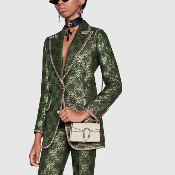 GUCCI White Dionysus Super Mini Leather Bag - Picture 2 of 4